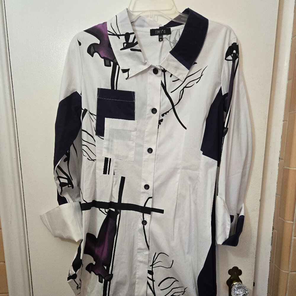 Comfy USA Tokyo Cotton Shirt. Size Medium. EUC. $65